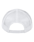 Valucap VC955 Poly Twill Trucker Cap - White - back