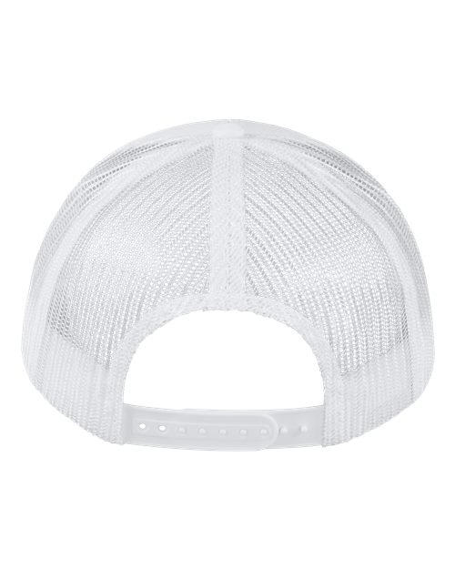 Valucap VC955 Poly Twill Trucker Cap - White - back