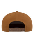 Yupoong 6007 Five-Panel Cotton Twill Snapback Cap - Caramel - back