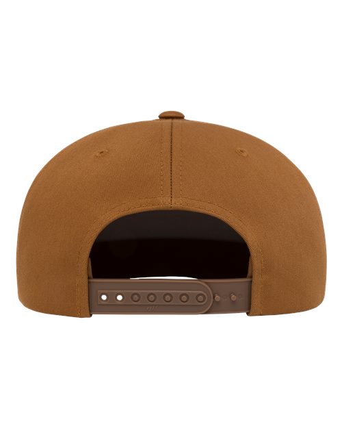Yupoong 6007 Five-Panel Cotton Twill Snapback Cap - Caramel - back