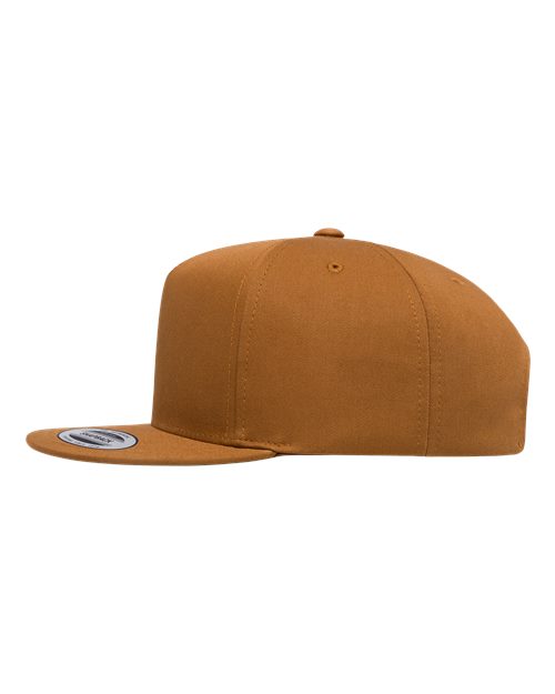 Yupoong 6007 Five-Panel Cotton Twill Snapback Cap - Caramel - side