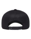 Yupoong 6606BD Retro Trucker Rope Cap - Black - back