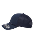 Yupoong 6606BD Retro Trucker Rope Cap - Navy - side