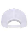 Yupoong 6606BD Retro Trucker Rope Cap - White - back