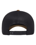 Yupoong 6606BD Retro Trucker Rope Cap - Caramel/ Black - back