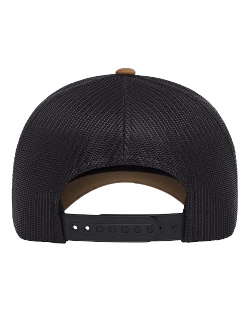 Yupoong 6606BD Retro Trucker Rope Cap - Caramel/ Black - back