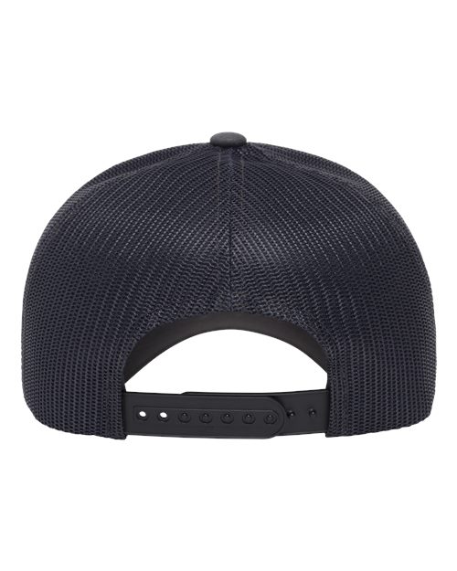 Yupoong 6606BD Retro Trucker Rope Cap - Charcoal - back