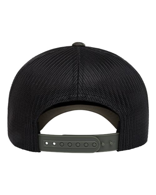 Yupoong 6606 Retro Trucker Cap - Realtree Original/ Black - back
