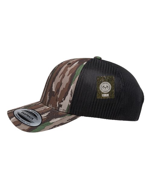 Yupoong 6606 Retro Trucker Cap - Realtree Original/ Black - side