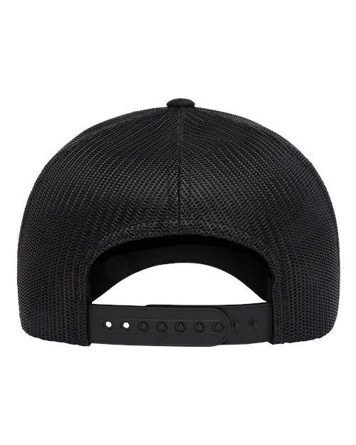 Yupoong 6606NU NU Retro Trucker Cap - Black - back