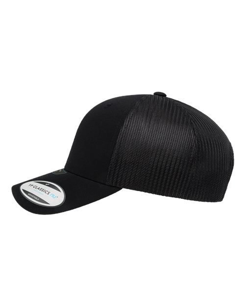 Yupoong 6606NU NU Retro Trucker Cap - Black - side
