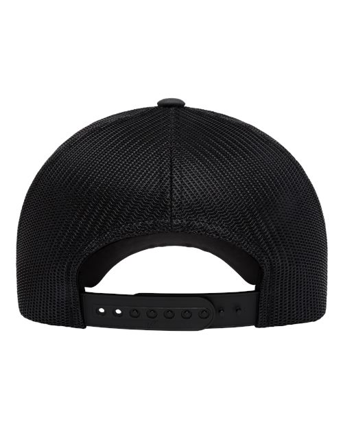 Yupoong 6606NU NU Retro Trucker Cap - Charcoal/ Black - back