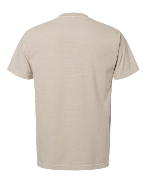 American Apparel 1301GD Unisex Garment-Dyed Heavyweight Cotton Tee - Faded Bone - back