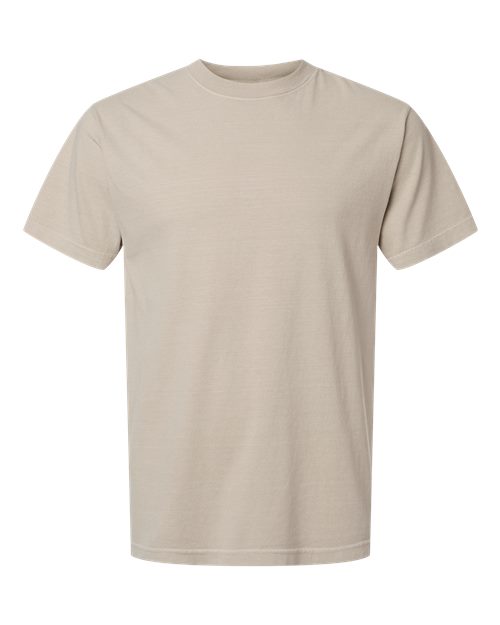 American Apparel 1301GD Unisex Garment-Dyed Heavyweight Cotton Tee - Faded Bone - front