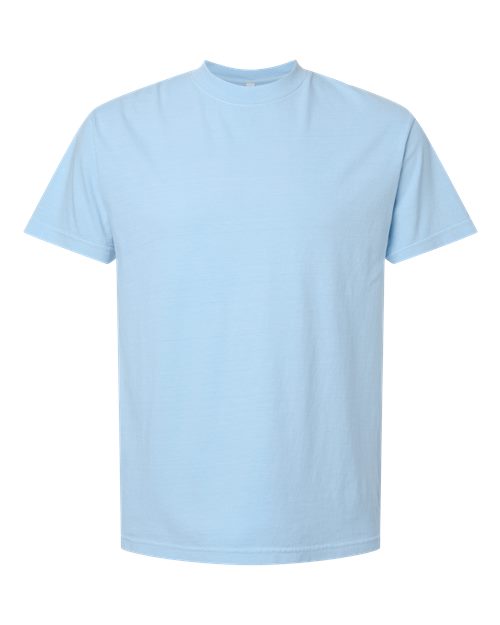 American Apparel 1301GD Unisex Garment-Dyed Heavyweight Cotton Tee - Faded Powder Blue - front