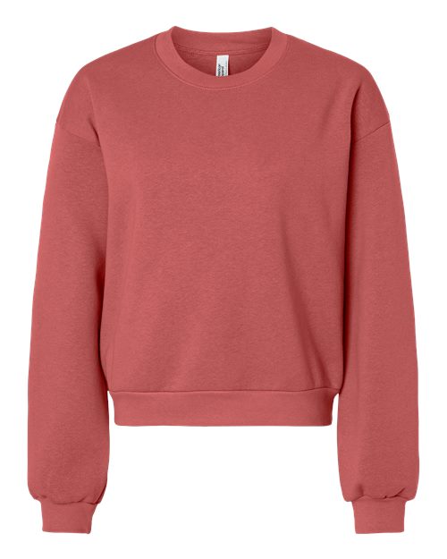 American Apparel RF494 Women's ReFlex Fleece Crewneck Sweatshirt - Canyon - front