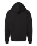 Champion S7CB0 Unisex Powerblend Contrast Color Hooded Sweatshirt - Black/ Scarlet - back