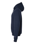 Champion S7CB0 Unisex Powerblend Contrast Color Hooded Sweatshirt - Navy/ Light Steel - side