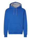 Champion S7CB0 Unisex Powerblend Contrast Color Hooded Sweatshirt - Royal Blue/ Light Steel - front