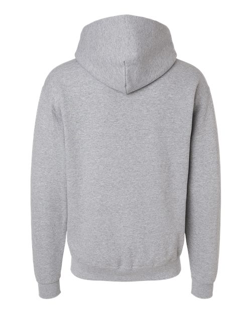 Champion S7CB0 Unisex Powerblend Contrast Color Hooded Sweatshirt - Light Steel/ White - back