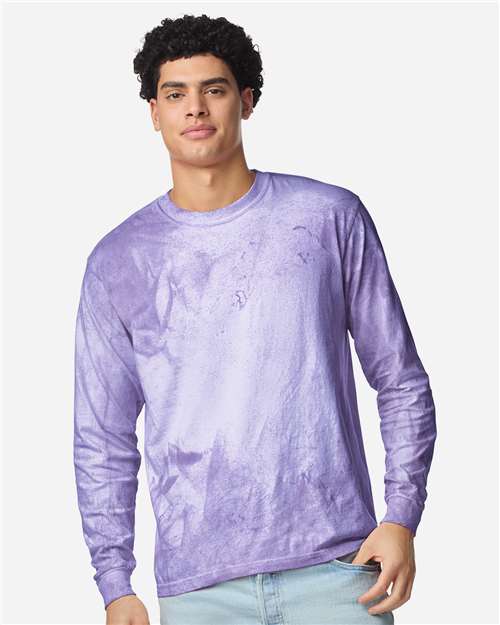 Comfort Colors 6045 Unisex Colorblast Long Sleeve T-Shirt - Amethyst - front