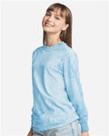 Comfort Colors 6045 Unisex Colorblast Long Sleeve T-Shirt - Fiji Blue - side