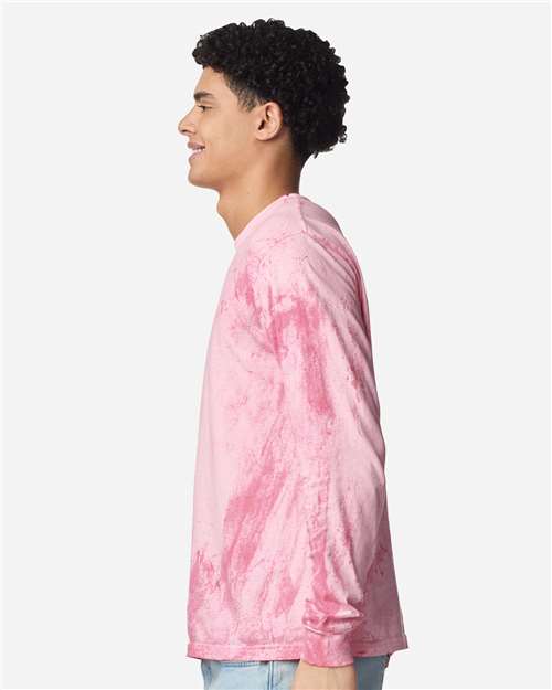 Comfort Colors 6045 Unisex Colorblast Long Sleeve T-Shirt - Hibiscus - side