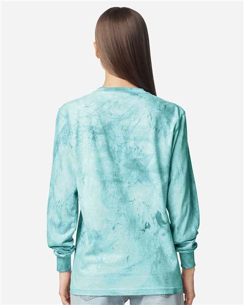 Comfort Colors 6045 Unisex Colorblast Long Sleeve T-Shirt - Seaglass - back
