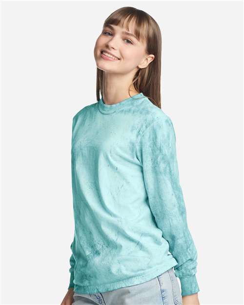 Comfort Colors 6045 Unisex Colorblast Long Sleeve T-Shirt - Seaglass - side