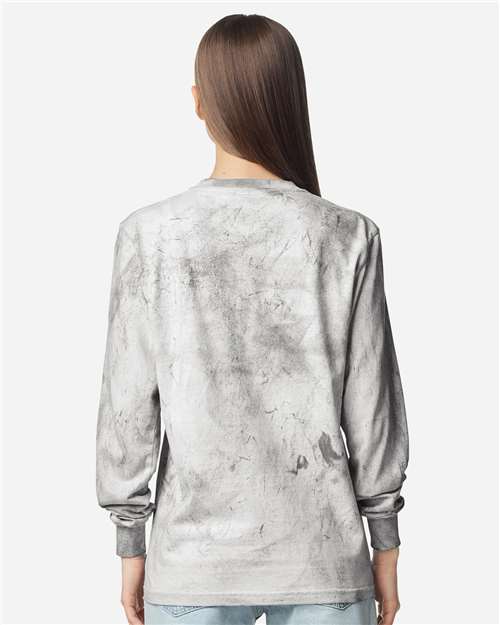 Comfort Colors 6045 Unisex Colorblast Long Sleeve T-Shirt - Smoke - back