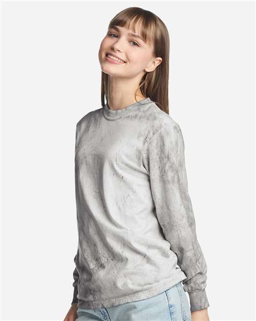 Comfort Colors 6045 Unisex Colorblast Long Sleeve T-Shirt - Smoke - side