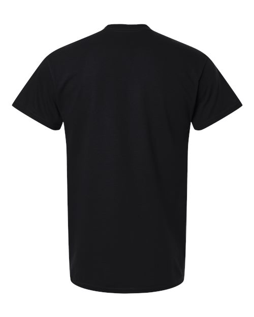 Gildan 5000T Unisex Heavy Cotton Tall T-Shirt - Black - back