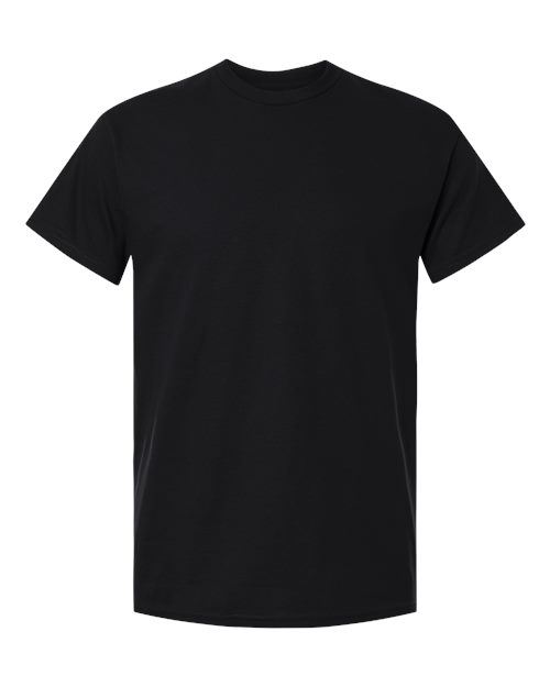 Gildan 5000T Unisex Heavy Cotton Tall T-Shirt - Black - front