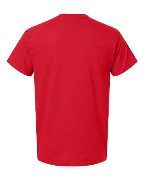 Gildan 5000T Unisex Heavy Cotton Tall T-Shirt - Red - back
