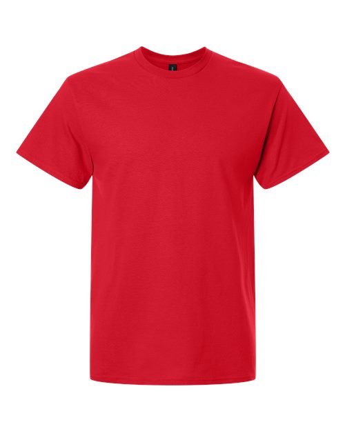 Gildan 5000T Unisex Heavy Cotton Tall T-Shirt - Red - front