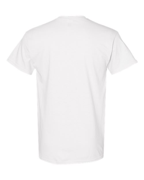 Gildan 5000T Unisex Heavy Cotton Tall T-Shirt - White - back