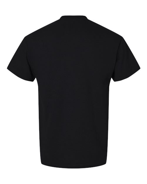 Gildan 8000T Unisex DryBlend Tall T-Shirt - Black - back