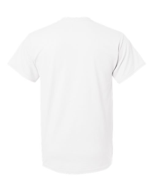 Gildan 8000T Unisex DryBlend Tall T-Shirt - White - back