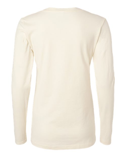Tultex 214LS Women's Fine Jersey T-Shirt - Natural - back