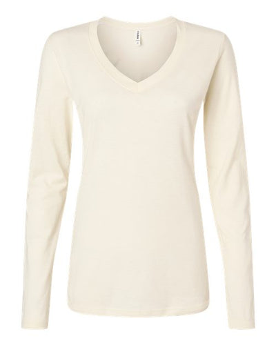Tultex 214LS Women's Fine Jersey T-Shirt - Natural - front