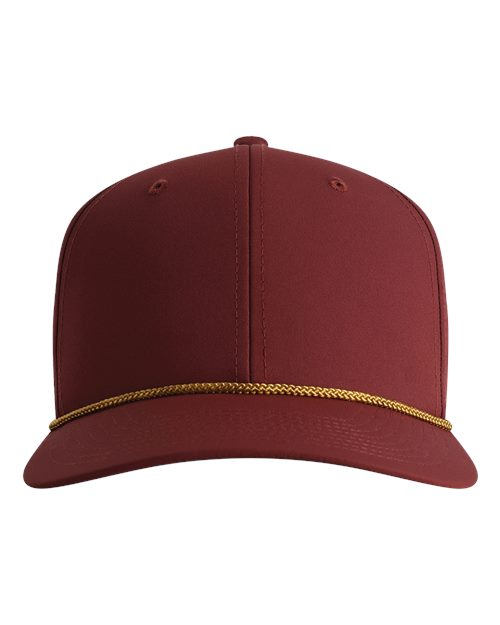 Imperial 7054 The Wingman Cap - Black Cherry/ Deep Gold - front