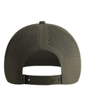 Imperial 7068 The Ironclad Recycled Perforated Cap - Olive Green - back