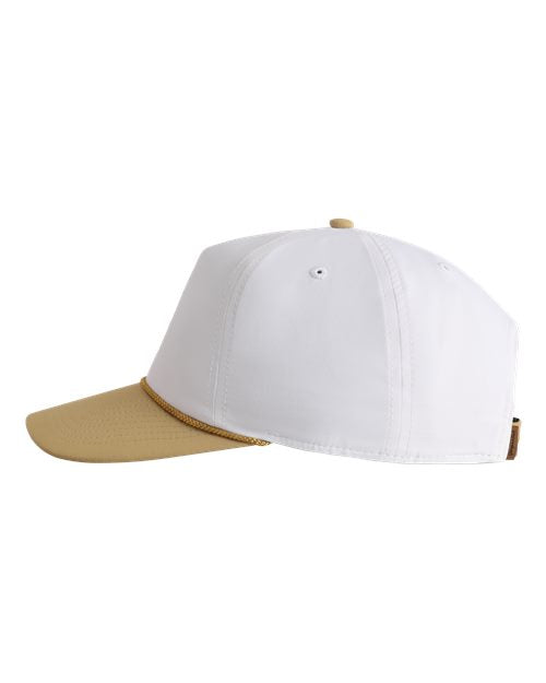 Imperial 5054U The Harrison Cap - White/ Deep Gold-Deep Gold - side