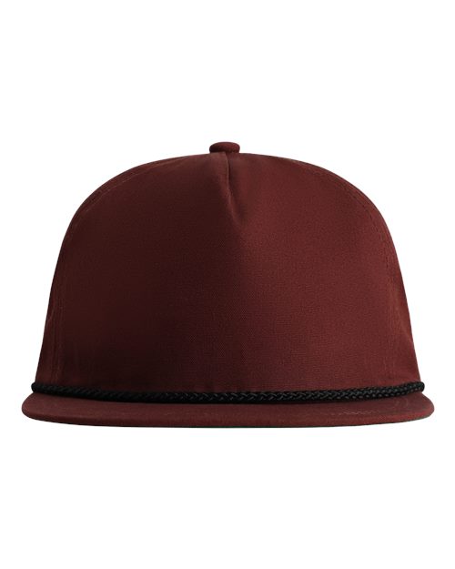 Imperial DNA001 The Original Rope Five-Panel Cap - Black Cherry/ Black - front