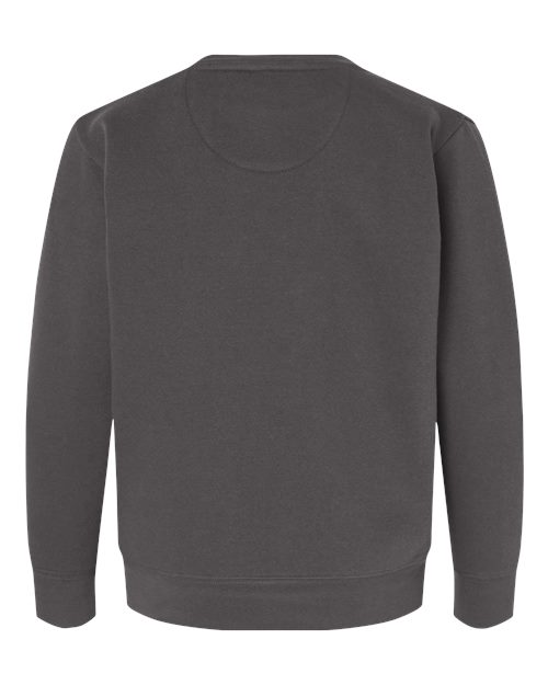 LAT 2225 Youth Crewneck Sweatshirt - Charcoal - back