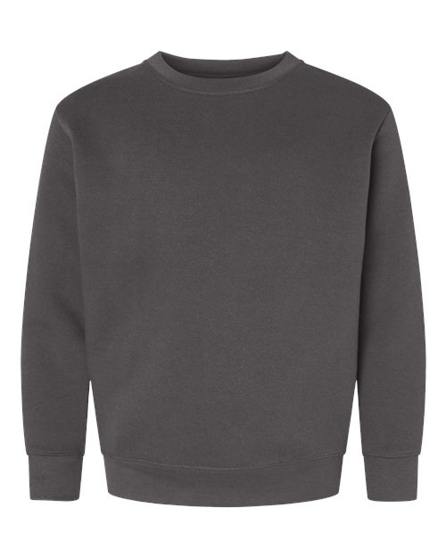 LAT 2225 Youth Crewneck Sweatshirt - Charcoal - front