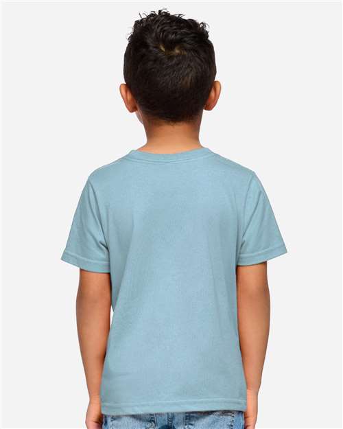 Rabbit Skins 3321 Toddler Fine Jersey Tee - Arctic - model back