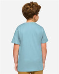 LAT 6101 Youth Fine Jersey Tee - Arctic - model back