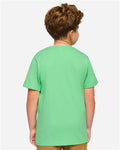 LAT 6101 Youth Fine Jersey Tee - Vintage Meadow - model back