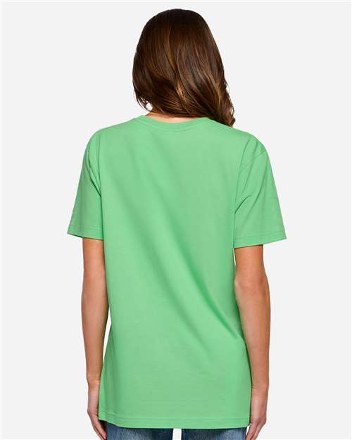 LAT 6901 Unisex Fine Jersey Tee - Vintage Meadow - model back